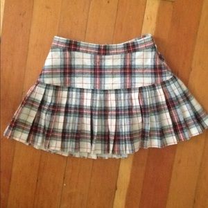 Vintage plaid wool skirt Mary Mac original size 00